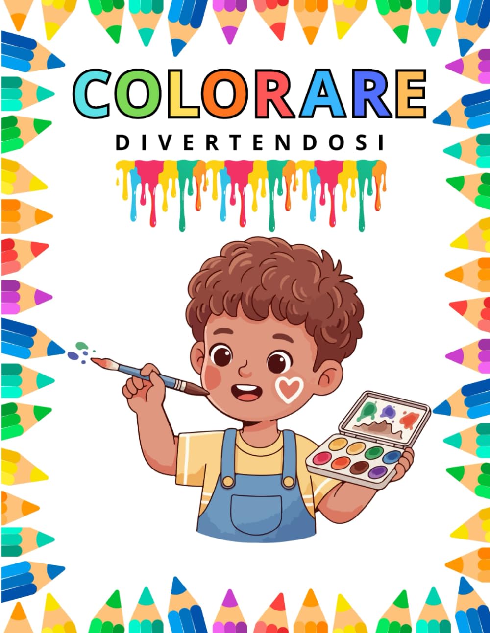 COLORARE DIVERTENDOSI: Disegni Semplici, Dettagliati e Rilassanti. Perfetti Per Sviluppare Manualità e Creatività !! Un Mondo di Fantasia da Riempire di Colori !!