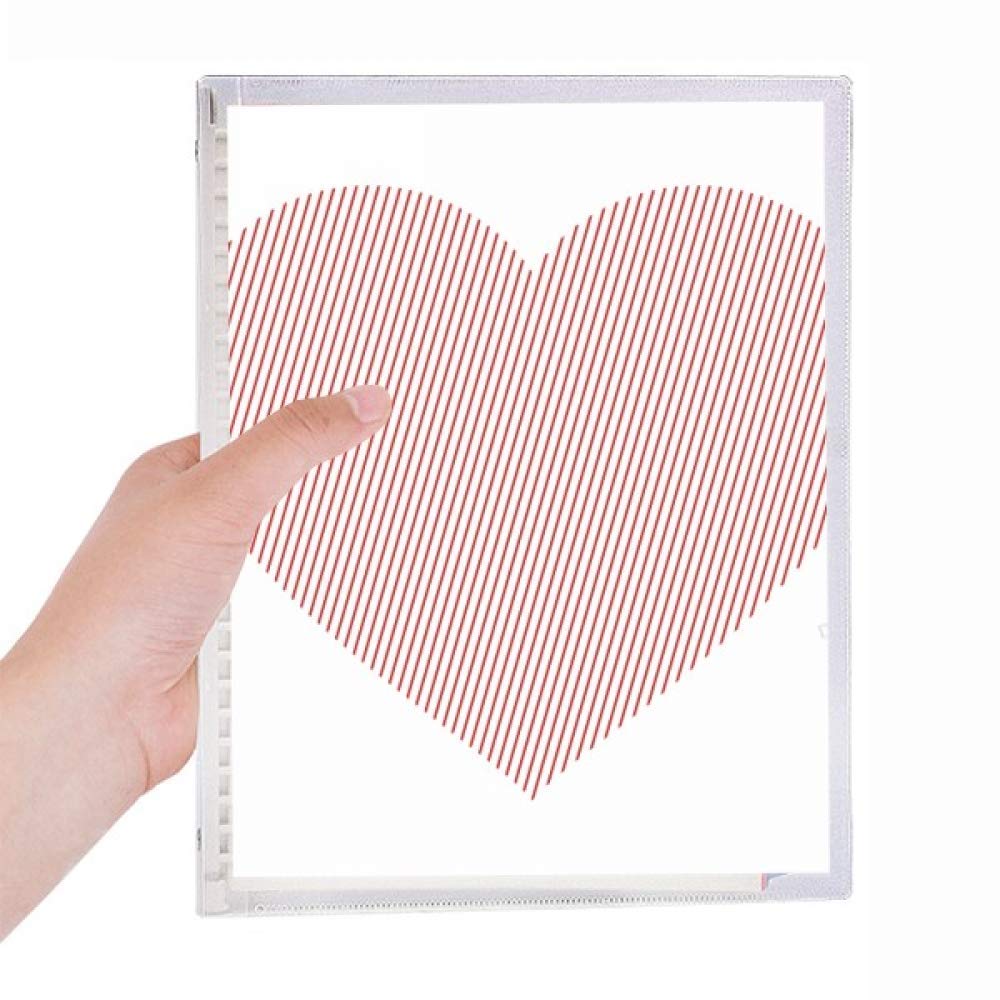 Carnet de Saint-Valentin Parallel Lines rouge : ne perdez plus vos notes avec les feuilles libres - 5