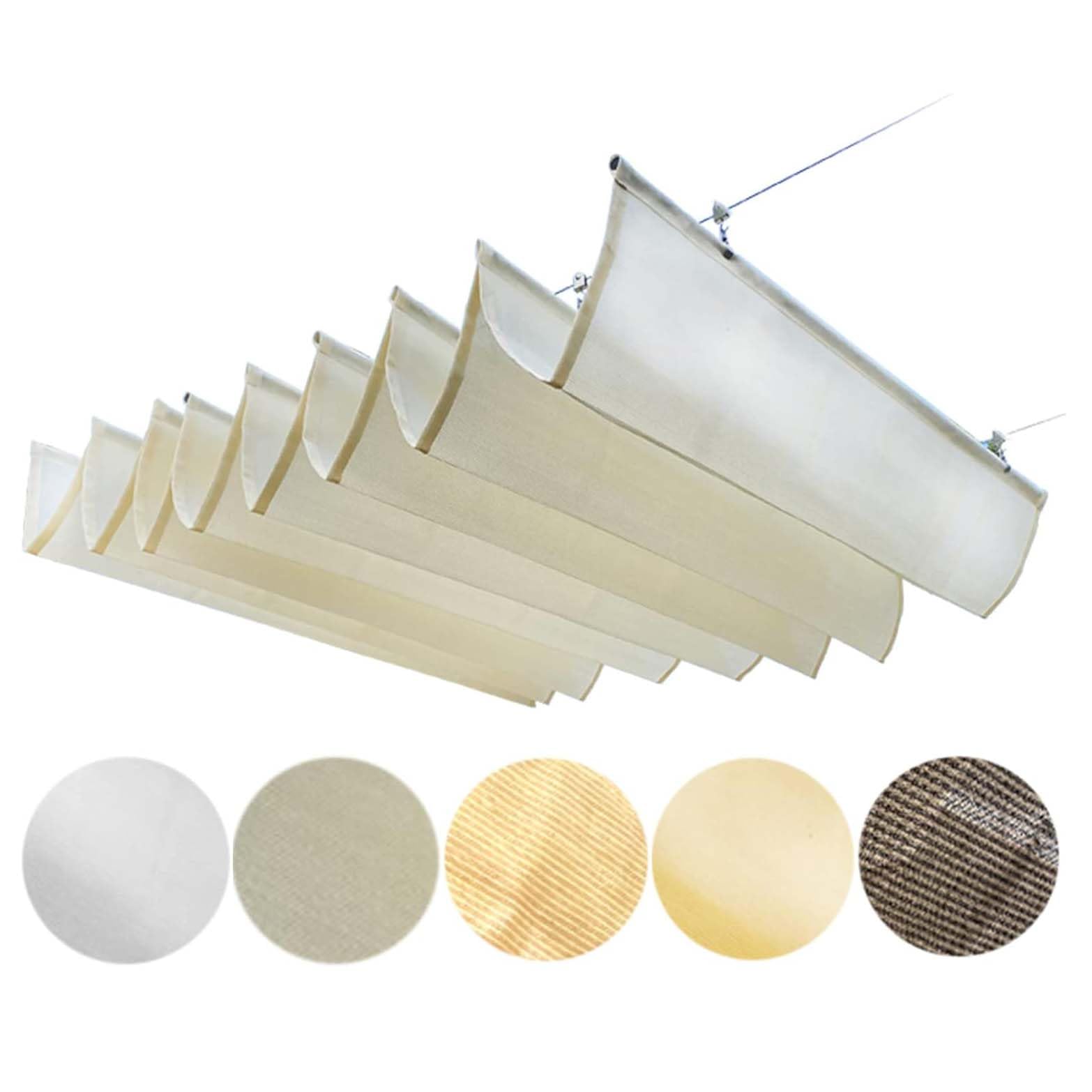 Pare-soleil d'extérieur pour patio et tonnelle au design ondulé