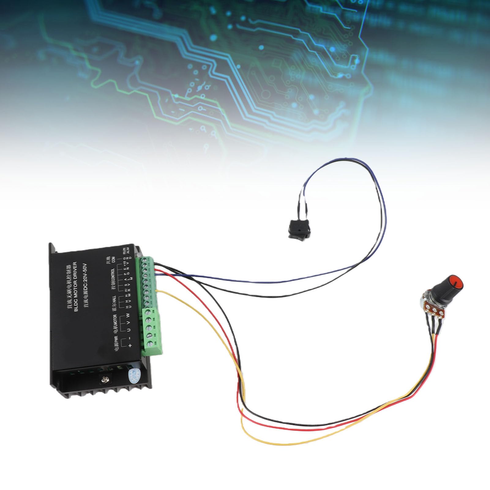 Ws55-220 Dc 48V 500W Cnc Bldc Controller Bldc Motor Brushless Mandrino Bldc Motor Driver Controller