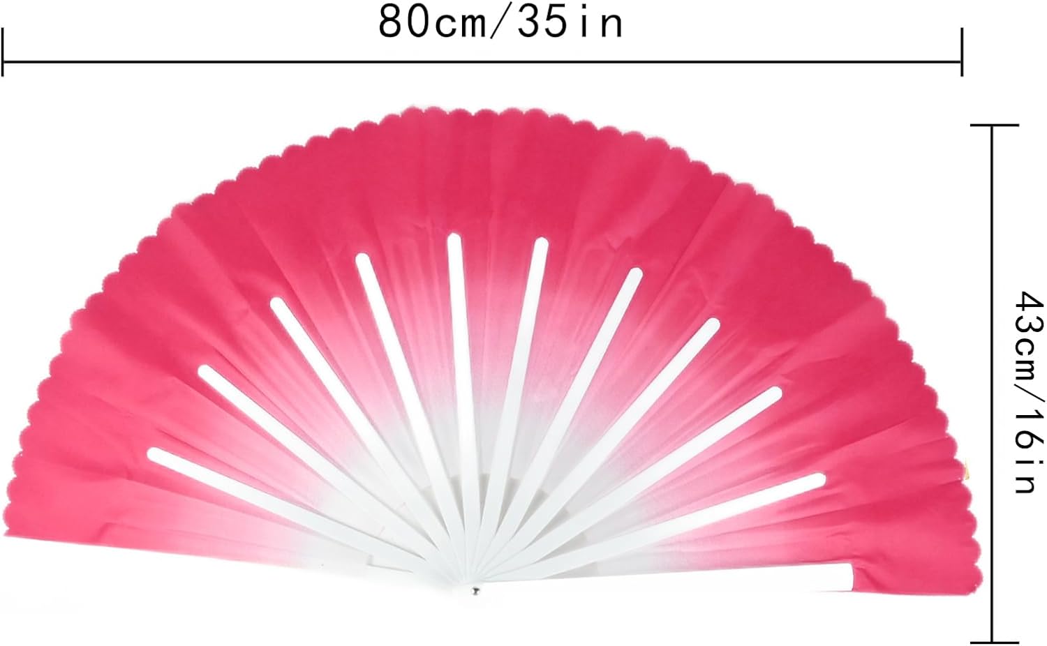 1 pair Plastic Dance Fans Handheld Fan Kung Fu Tai Chi Hand Fan for men/women, Festival, Dance, Gift, Performance, Decorations (Pink)