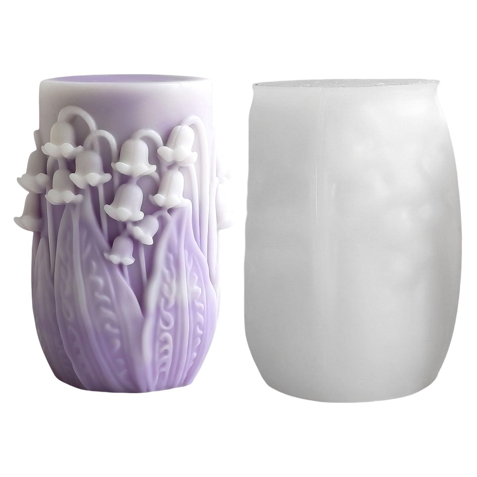 Kalttoy Molds Floral Cylindrical Castings Molds Epoxy Resin Ornament Flowers Silicone Plasters Flowers