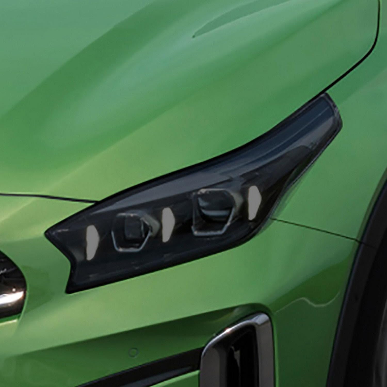 JCAKES Car Headlight Protective Film Headlamp Restoration Transparent Black TPU Sticker，for KIA XCEED 2019-2023 Accessories