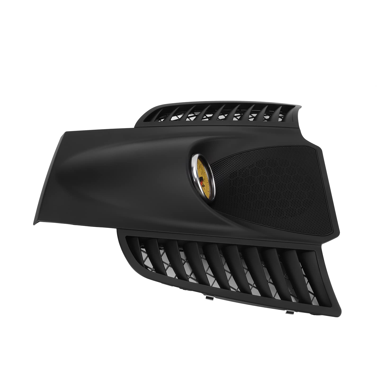 Kit Pannello Cronometro Cruscotto Auto Cover Nera 2011-2017 (cronometro giallo)