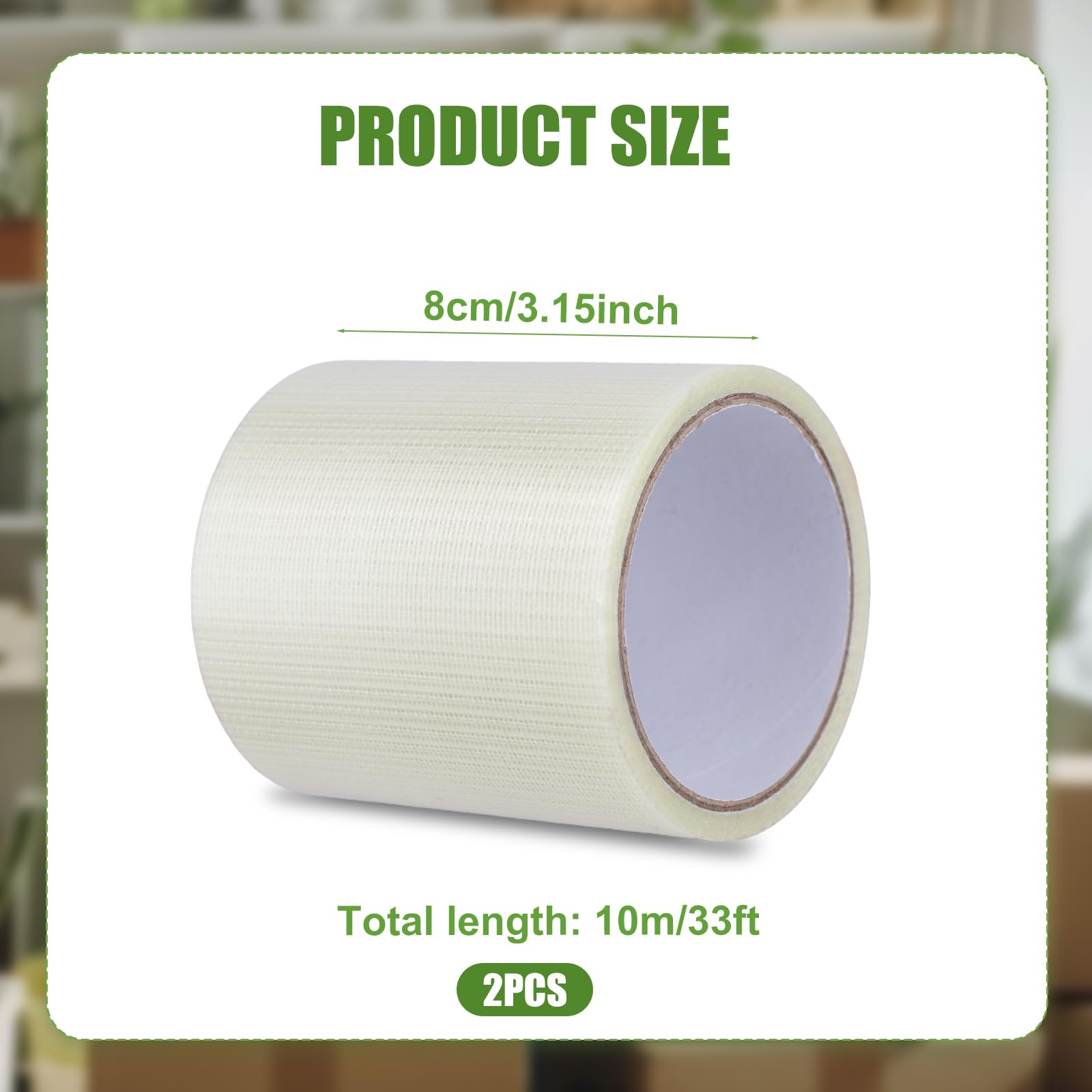 Nastro Riparazione Teloni 10m X 8cm - Adesivo Forte Impermeabile Per Tende, Coperture E Barche - Foto 2