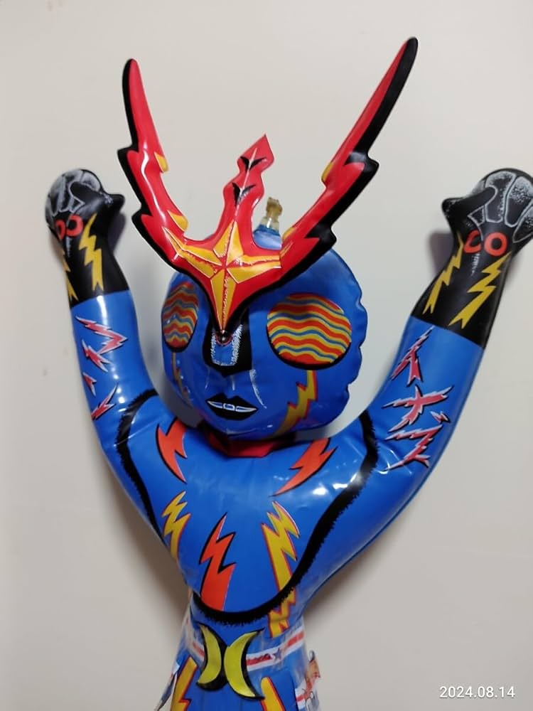 Amazon.co.jp: 昭和レトロ 当時物 イナズマン パチ 空気ビニール