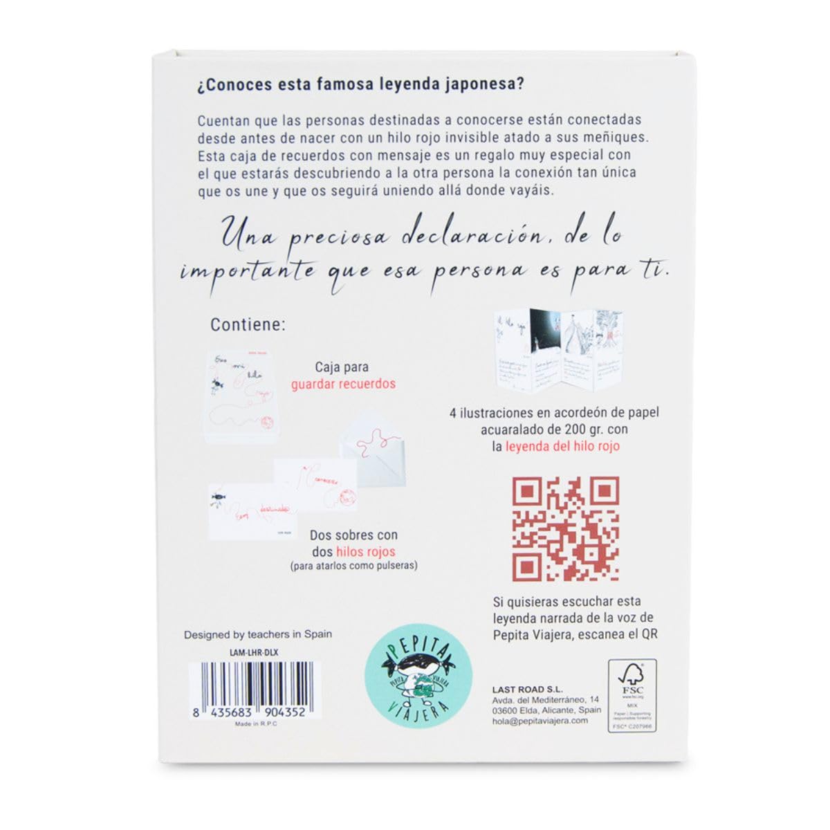 Pack Regalo Leyenda del Hilo Rojo, Taza Cerámica 380 ml + Vela de Soja Aromática + Set Pulseras con Lámina Ilustrada, Detalle Romántico para Pareja o Amistad