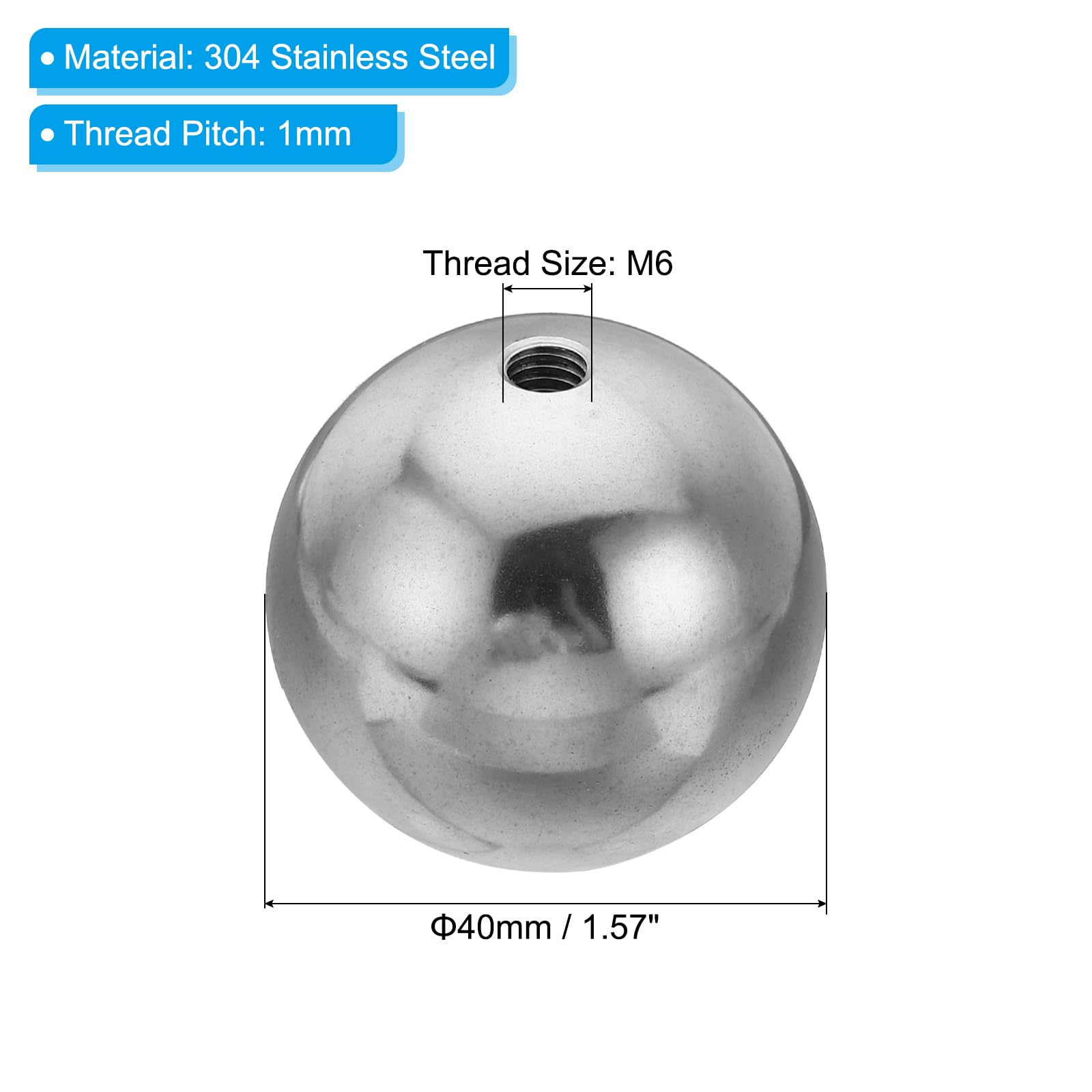 PATIKIL M6x40mm Ball Nuts Knob - Image 2