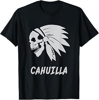 Cahuilla Native American Indian Born Freedom Evil Skull T-Shirt