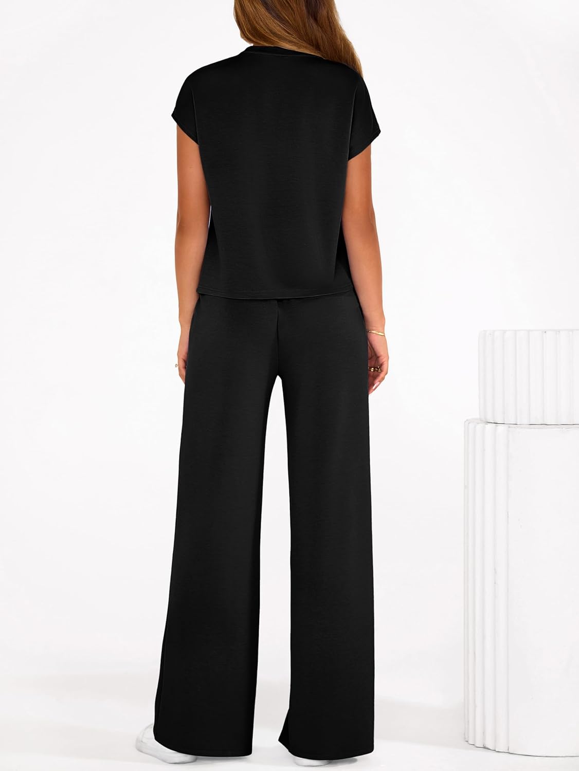 PRETTYGARDEN Womens 2 Piece Outfits Casual Cap Sleeve Lounge Set Summer Tracksuits Matching Sets Beach Fashion Travel Clothes - Image 5