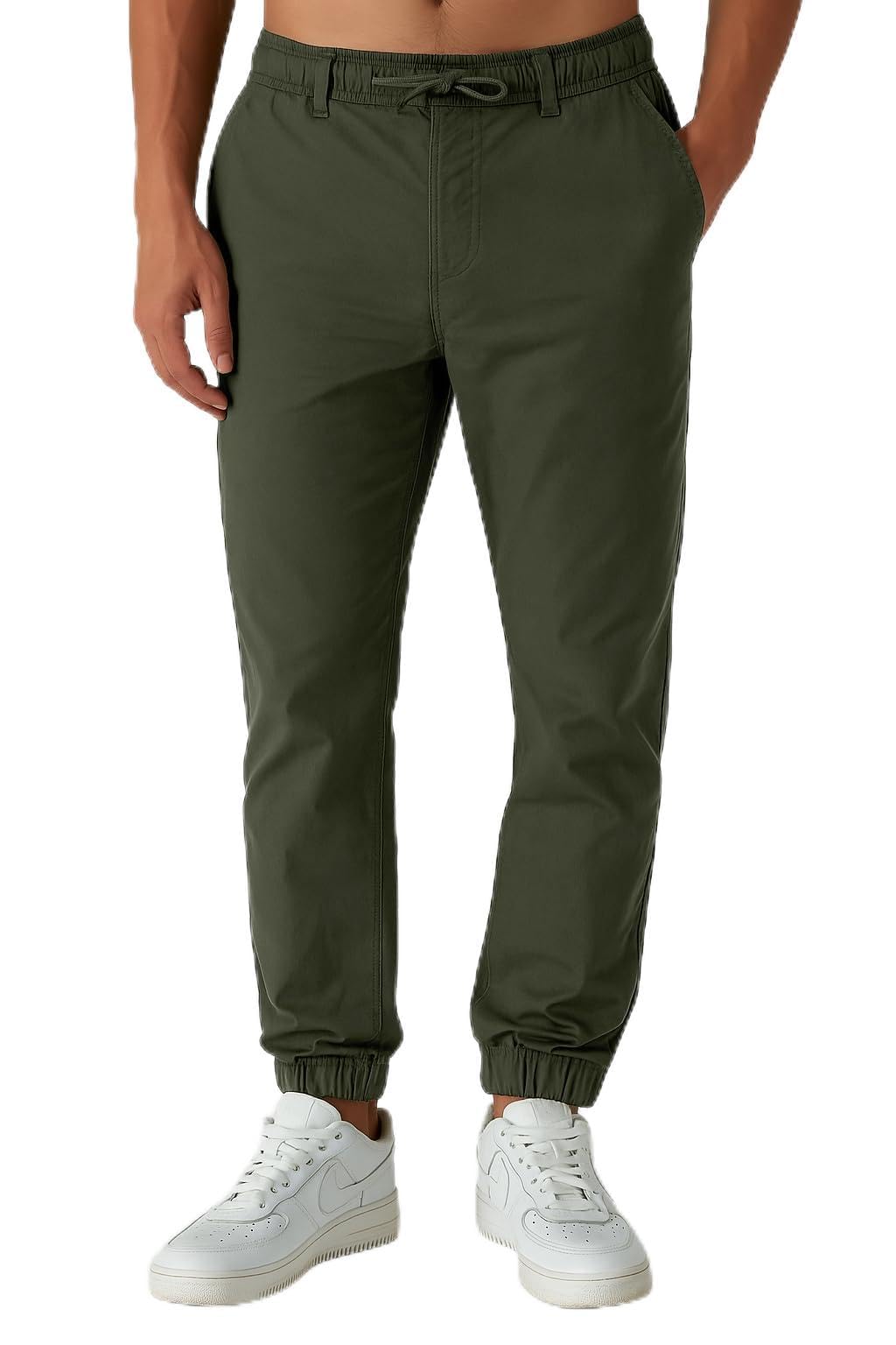 Smith & Solo Chino Hose Herren - Freizeithose Hosen Chinohose Baumwolle Arbeitshosen Männer mit Kordelzug Jogginghose Regul Chinos Lang