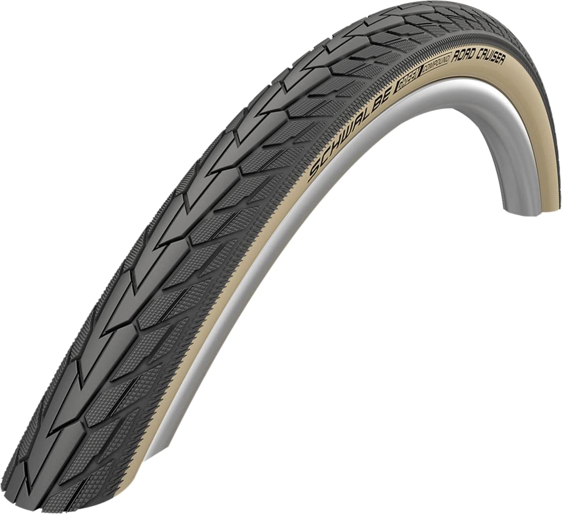 2 x Schwalbe RoadCruiser K-Guard HS 484 Fahrradreifen schwarz/gumwall 32-630 (27 x1 1/4") inkl. Reifenheber