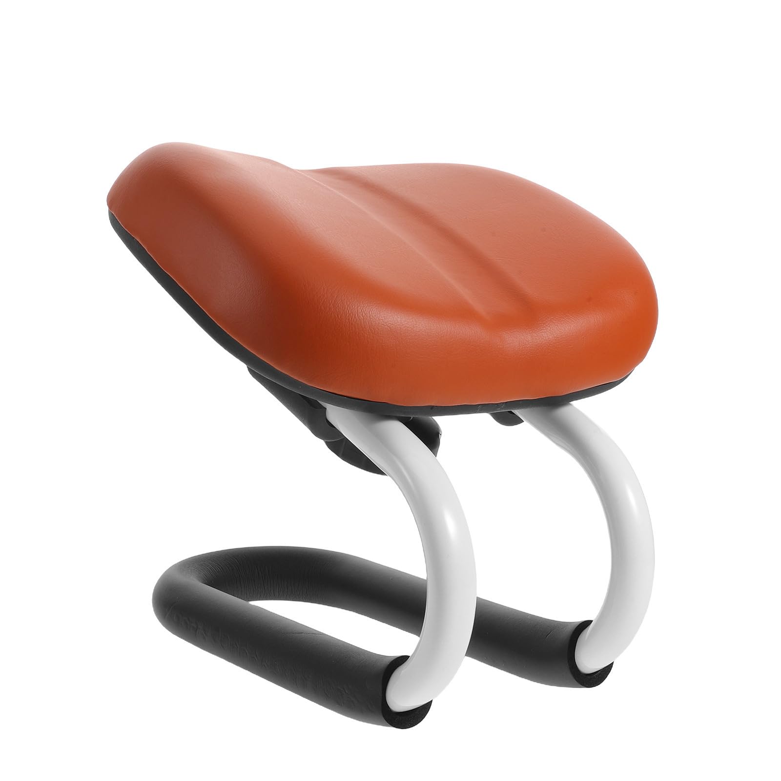 Banco de meditación ergonómico SECFOU con asiento de cuero para yoga y mindfulness