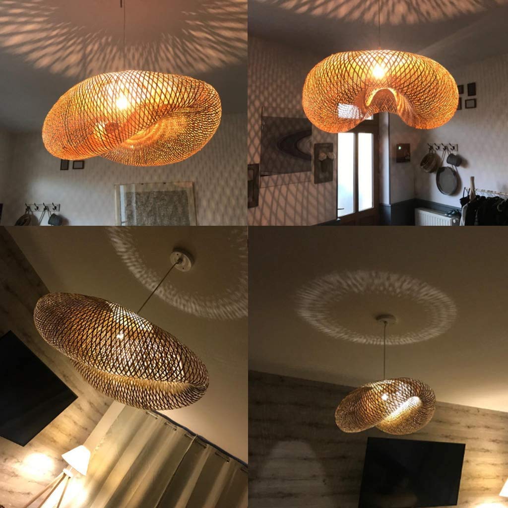 Handgeweven Bamboe Lamp GUANSHAN Handgevlochten Bamboe Kroonluchter – Dubbellaags Design – E27 Fitting – Voor Slaapkamer, Restaurant Of Café E27 Lamp Bamboe Design Handgeweven Bamboe Lamp GUANSHAN Handgevlochten Bamboe Kroonluchter – Dubbellaags Design – E27 Fitting – Voor Slaapkamer, Restaurant Of Café E27 Lamp Bamboe Design