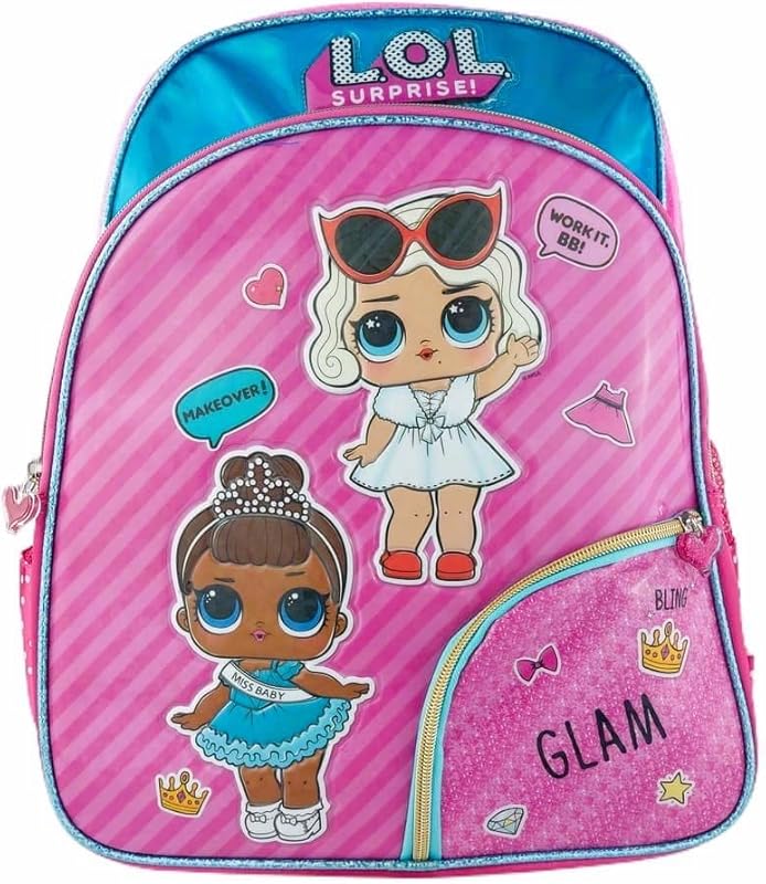 Mochila Escolar Lol Surprise Brilhosa Infantil Rosa Miss Baby Costa Impermeável Grande Original Luxcel em oferta na Shopee Mochila Escolar Lol Surprise Brilhosa Infantil Rosa Miss Baby Costa Impermeável Grande Original Luxcel em oferta na Shopee
