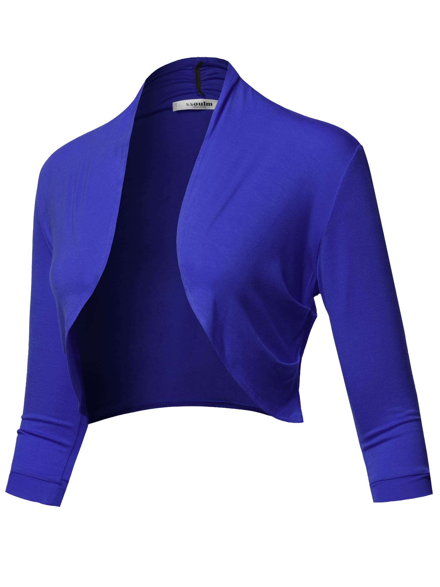 Women's Open Front Knit Blazer - Stretchy Soft Cardigan Jacket for Business Casual Office, Slim Fit Lightweight Work Blazer