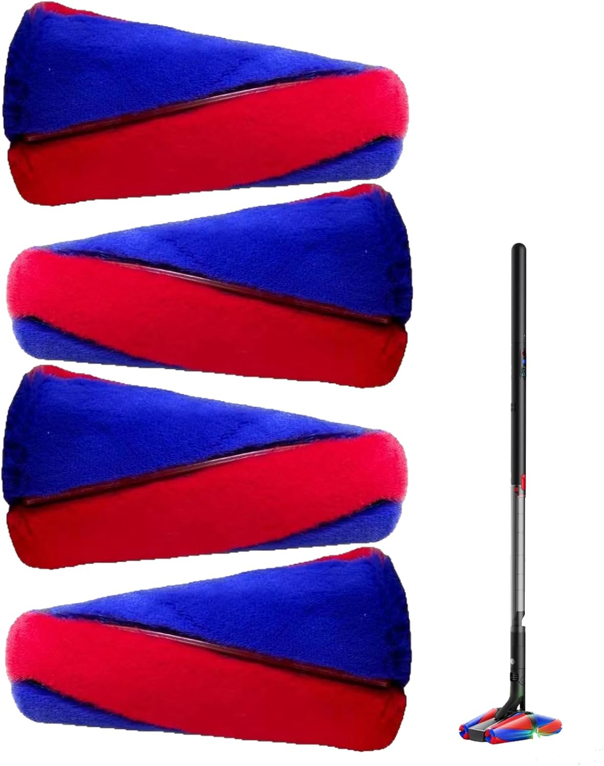 Soft Roller Brush Bar replacement Compatible with Dyson Pencilvac Fluffycones SV50 FC/SV50 FF AM Vacuum Cleaner, 4 Pack conical brush bars