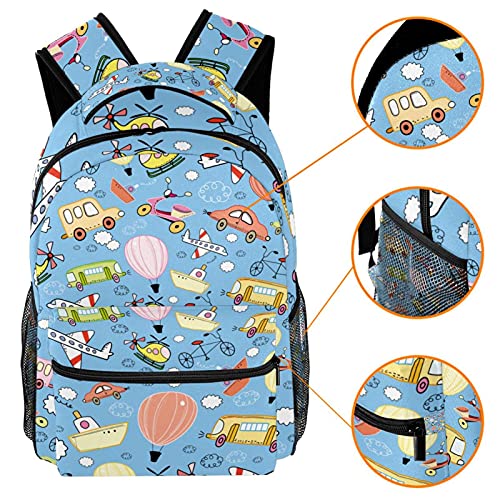 Mochila portatil resistente de diseño divertido robot con gran capacidad interior 3