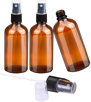 2 Adet 100 ml Kapaklı Siyah Sprey Amber 100 Cc Fısfıs Kolonya Dezenfektan Kahverengi Cam Şişe (Amber Şişe | Siyah Sprey, 100 ml)