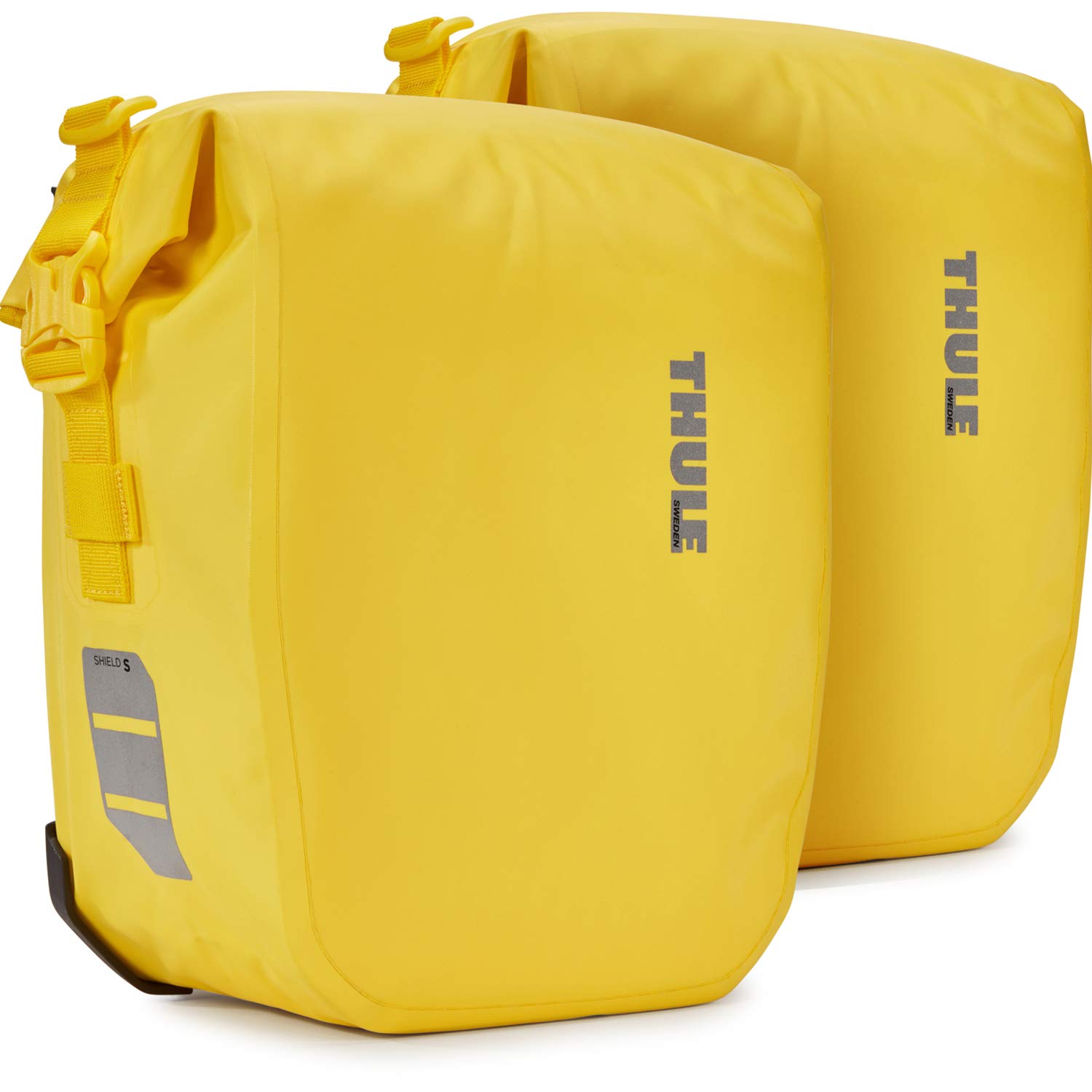 Shield Pannier 13L Bicycle Pannier Pannier Waterproof Yellow 1 Pair, Yellow, S, Casual Daypack