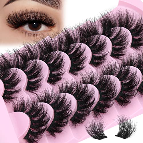 Cluster Lashes DIY Individuals False Eyelashes Individual Lashes 6D Fluffy Mink Lashes 12-20mm Cat Eye Lashes Strip Wispy Eyelash Extensions By EYDEVRO