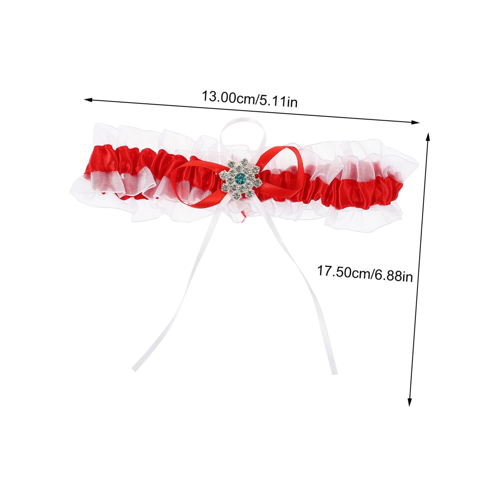 VALICLUD 5ensembles Jarretelles Élégantes Dentelle Élastique pour Mariée Accessoire Nuptial Confortable Et Chic pour Promenade Et Événements Festifs