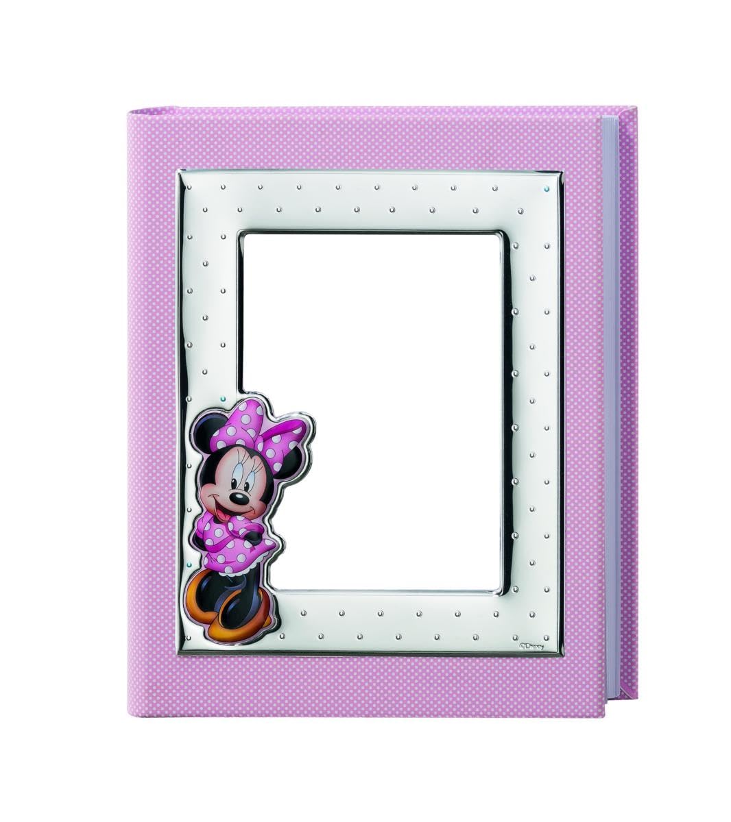 Album fotograficzny Valenti Minnie, 25 x 30 cm, różowy i srebrny, z ozdobną ramką