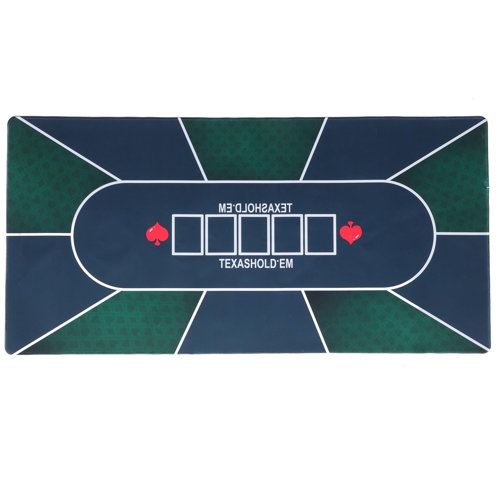 MAGICLULU rutschfeste Pokertischmatte Pokermatte aus Gummi Rechteckig für Poker und Brettspiele Klassisches Druckmuster