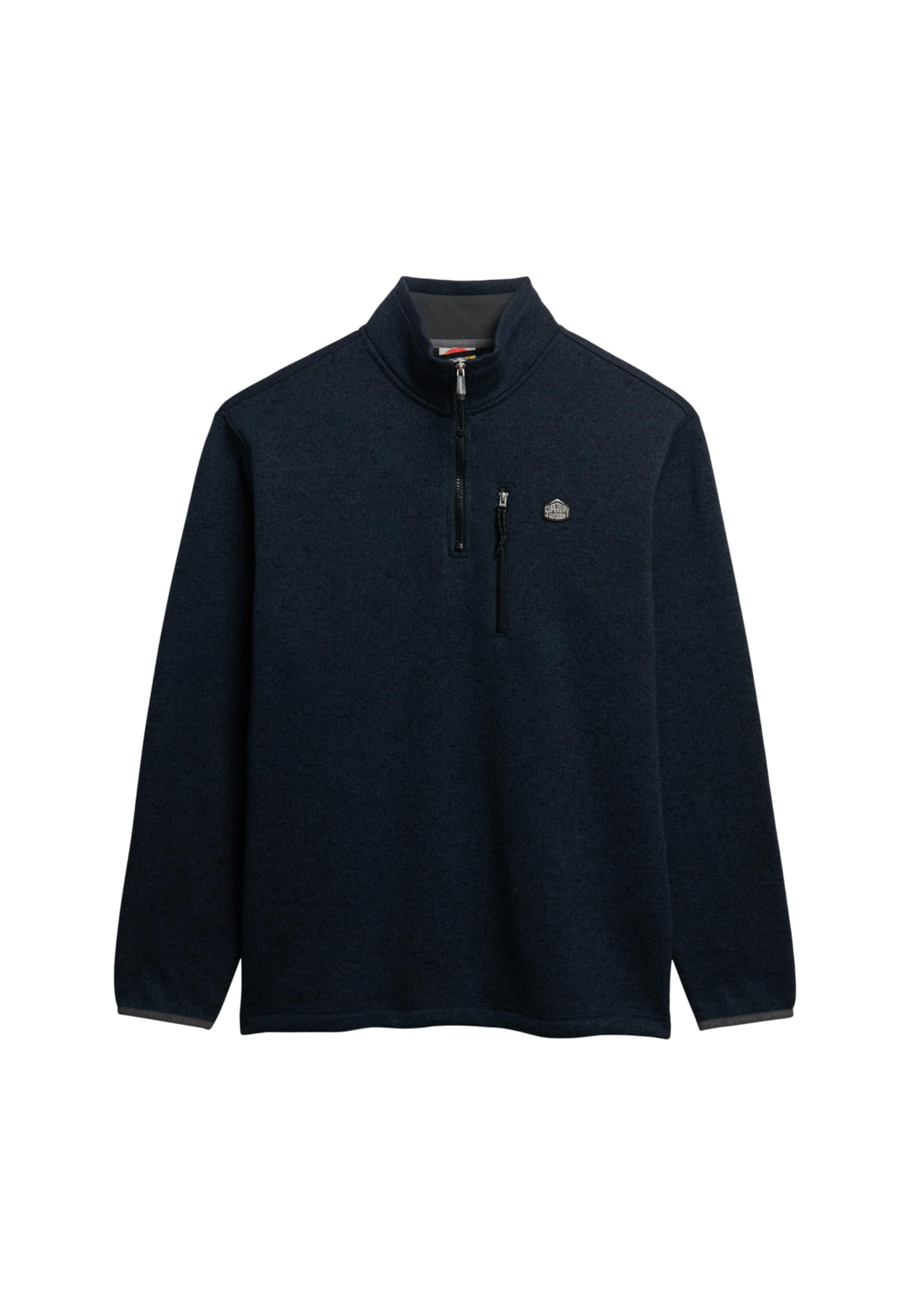 Superdry Men's Bleu 1/2 Zip Fleece Storm