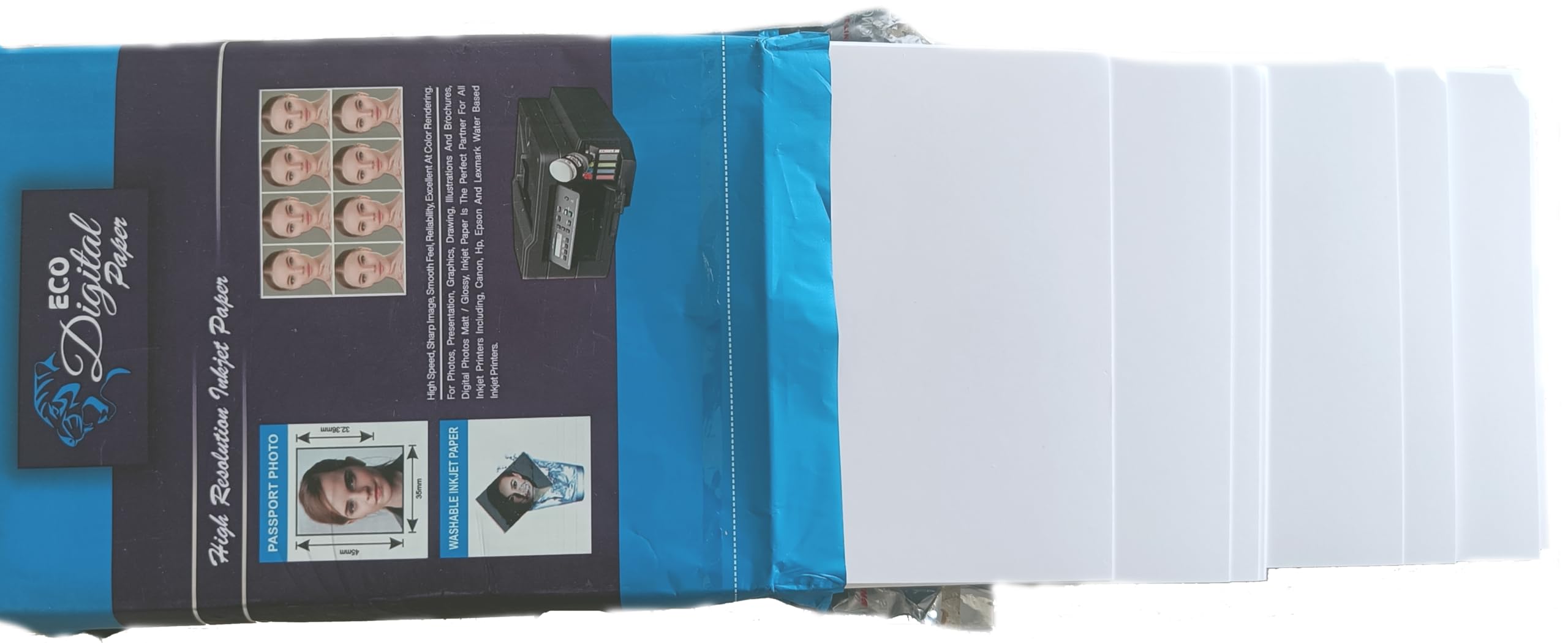 Eco Digital Resin Coated Water Resistant 265 GSM High Resolution Inkjet Photo Paper, 4x6 inches, Glossy Finish 1