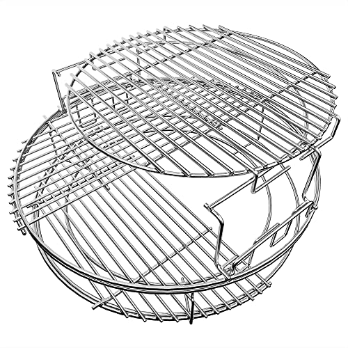 Photo 1 of Simfelice Egg Expander Rack for Large Big Green Egg 5-Piece Stainless Steel Conveggtor Basket Eggspander Rack Replacement Kit Big Green Egg Accessories eggspander large big green egg conveggtor