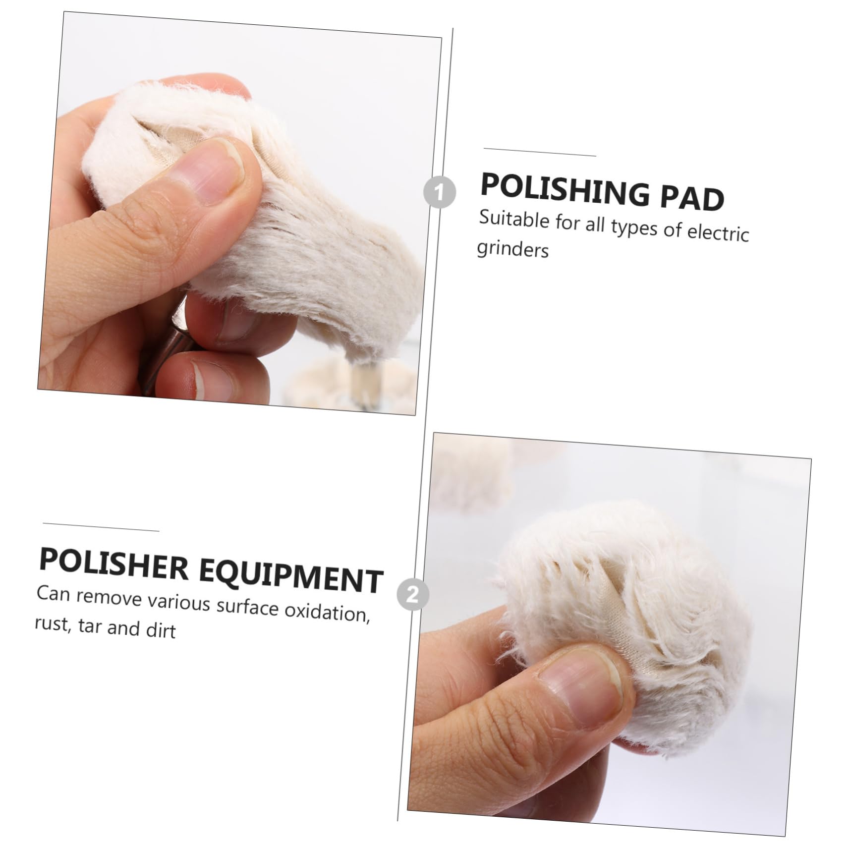 9stücke Teiliges Polierpad-set Aus Griff Für Poliermaschinen Zum Polieren Von Metalloberflächen Entfernen Von