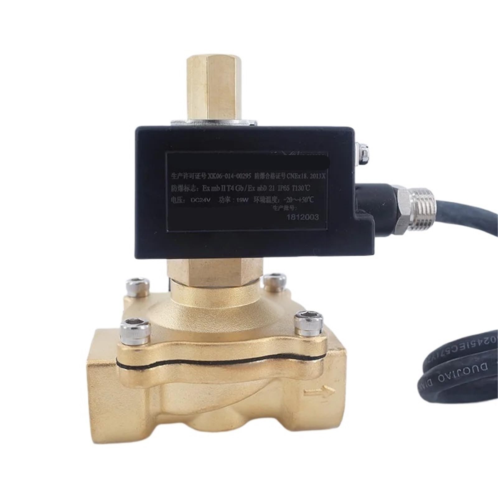 Solenoid Valve 12VDC 24VDC 220V AC Normally Open(2",AC220V)