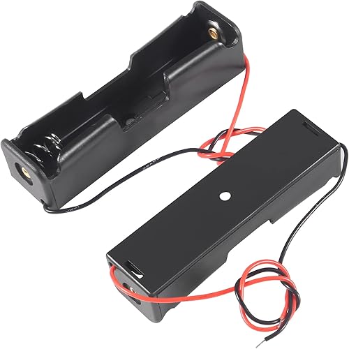 Miniatura 5 de ACEIRMC 10 piezas 18650 soporte de clip de batería caja para batería 18650 contactos de cobre caja de almacenamiento de batería soporte 1 ranuras