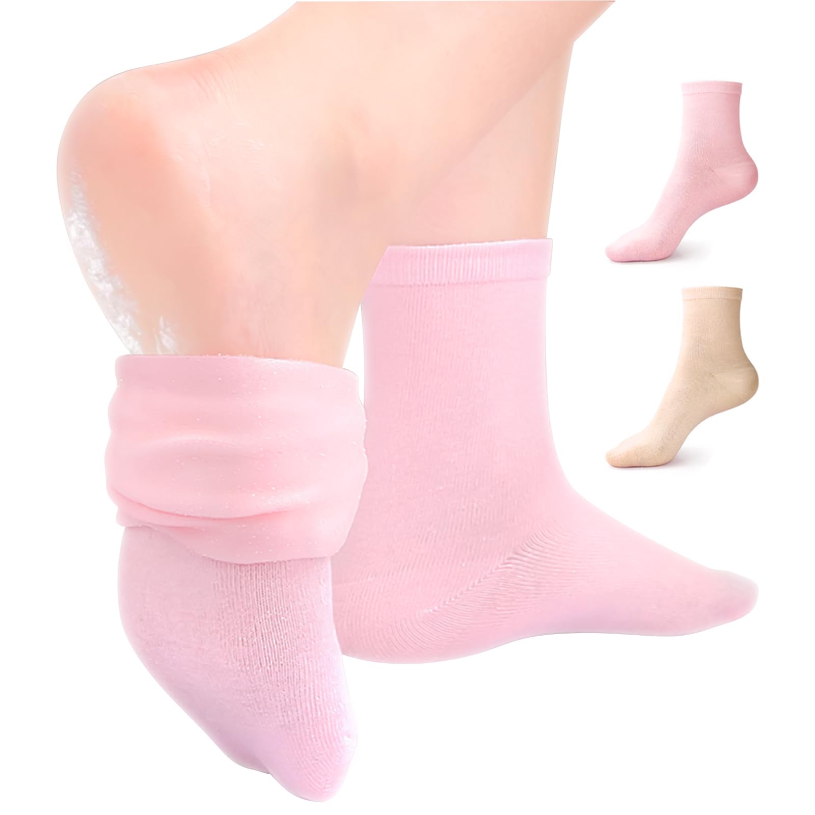 Moisturizing Socks 2 Pairs Ankle Above Silicone Socks