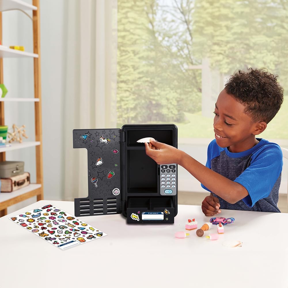 VTech KidiSecrets Magic Locker, interaktywny sejf z tajnym kodem, 3 gry edukacyjne, spersonalizowana skrytka, język włoski, baterie w zestawie, 6-12 lat