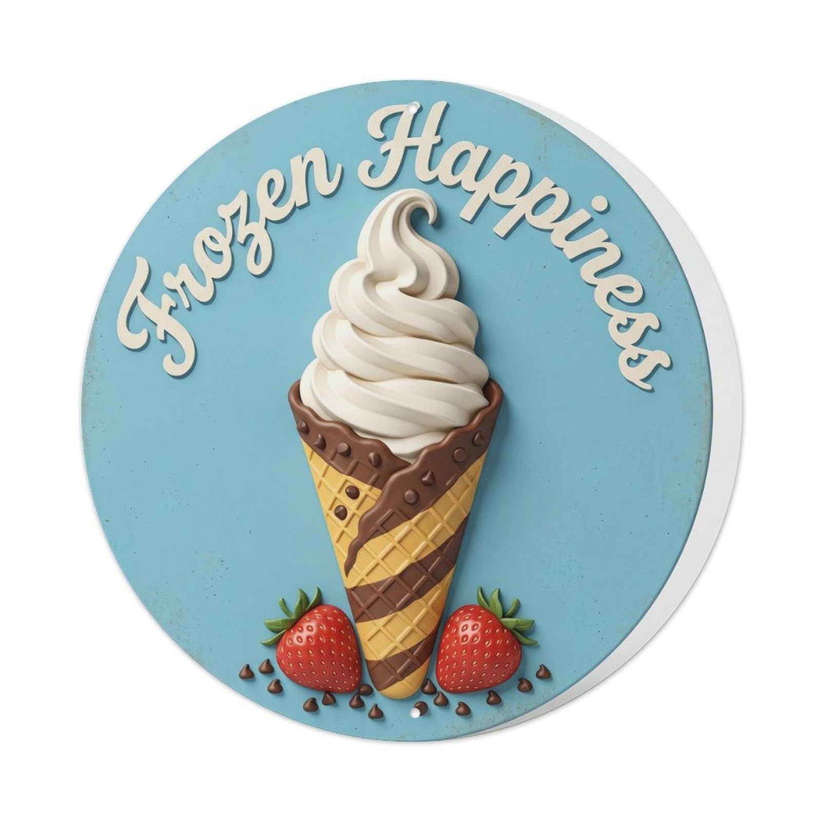 Frozen Happiness Nostalgic Decor 1 Metal Tin Sign