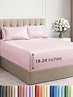 Vista 24 de Extra Deep Pocket Split King Sheets - 5 Piece Breathable & Cooling Bed Sheets - Hotel Luxury Bed Sheet Set - Soft, Wrinkle Free & Comfy - Easily