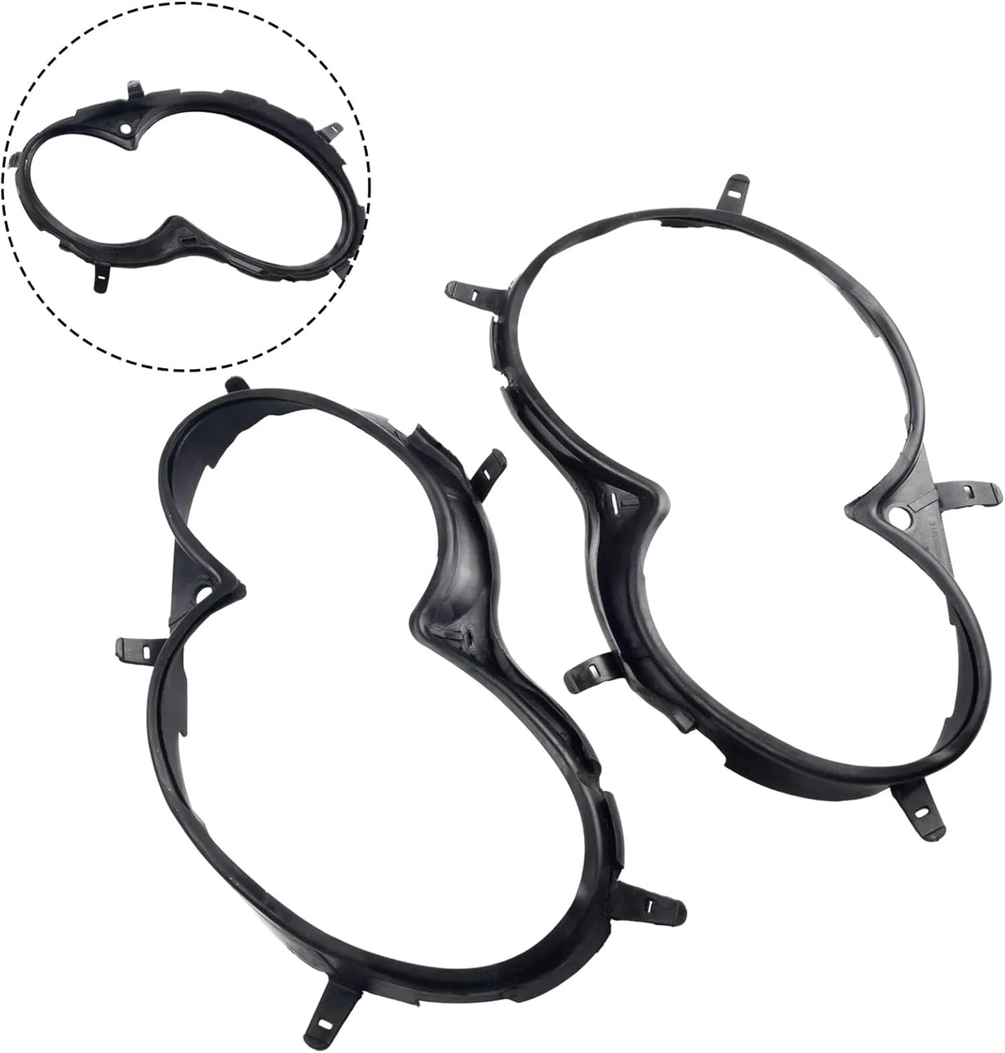 1 Pair Car Headlight Sealing Strips for W209 CLK200 CLK320 CLK350 CLK500 2098260191 2098260291 Head Light Covers Gasket