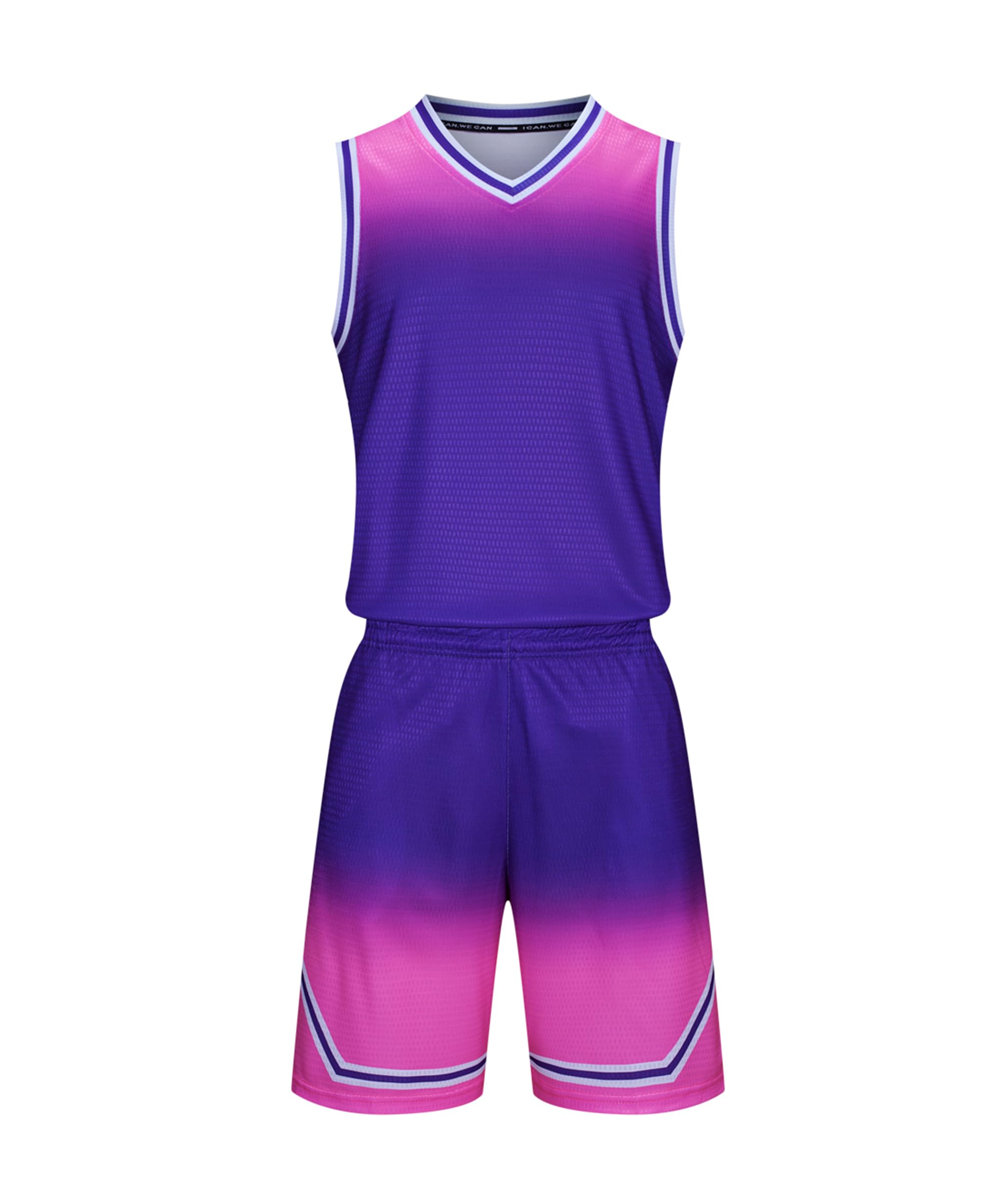 Hiheart Boys Basketball Jersey and Shorts Set Athletic Tracksuit Team Uniforms Outfit