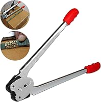 Vista 4 de Heavy Duty Manual 4 in 1 PET/PP Manual Strapping Tools Packing Machine Set Tensioner & Sealer 100m Packing Belt