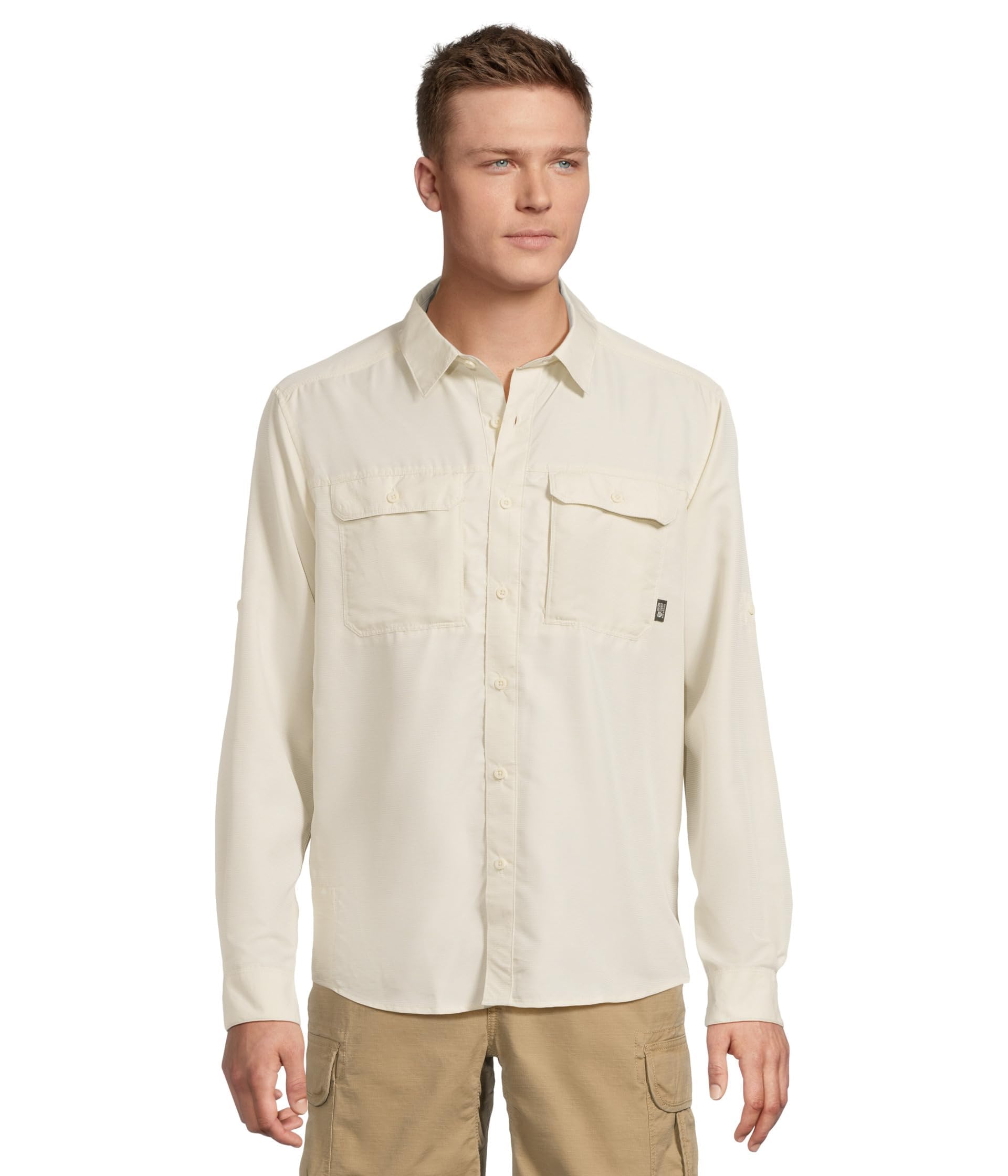Mountain Hardwear Men's Canyon Long Sleeve Shirt, Stone
