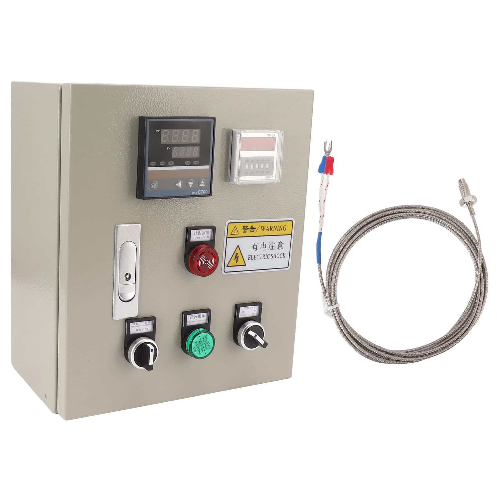Generic Kontroler Temperatury, Kontroler Temperatury Kontrolera PID z termoparą 0–400 ℃ Cyfrowa Kontrola PID 380V AC 15kW Pudełko Temperaturowe