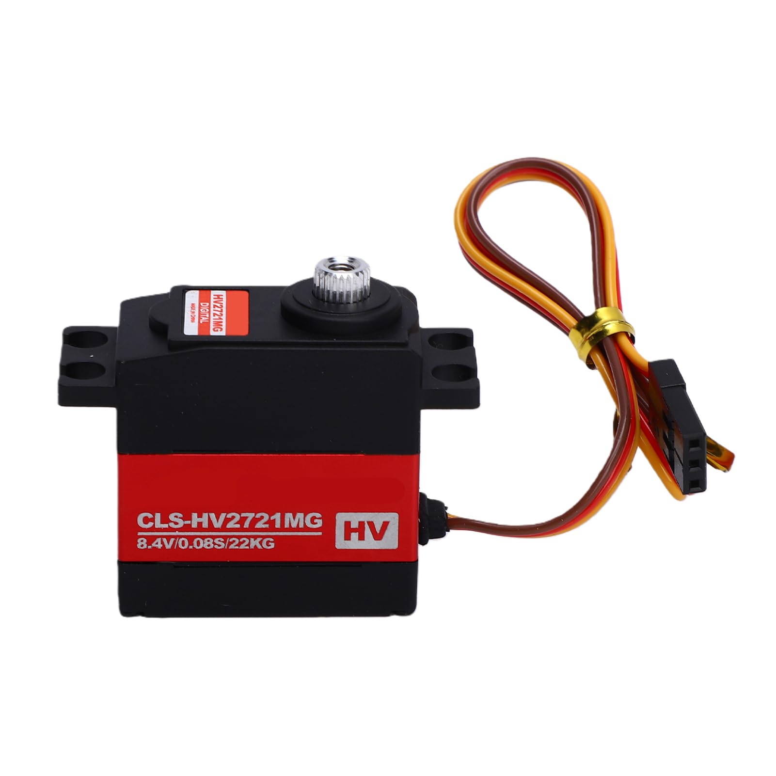 Generic Servo RC Digital con Engranaje de Metal de Alto par para Robótica y Modelo de Coche RC, Motor sin Núcleo a Prueba de Lluvia, No Programable para Aviones de Brazo, 1,21 X 0,66 X 1,28 Pulgadas