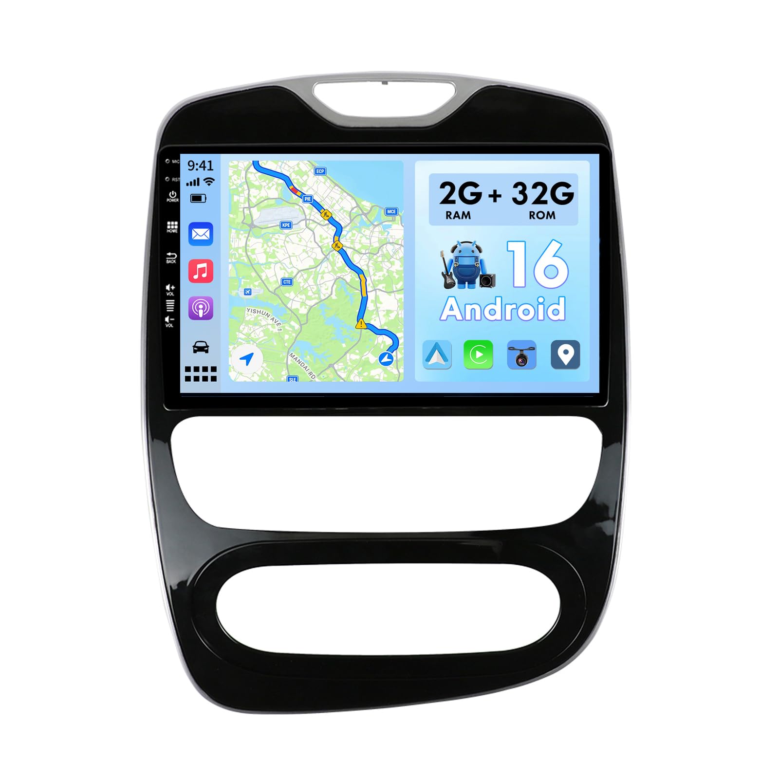 2 DIN Autoradio Für Renault Clio 4 ZOE 2016-2019