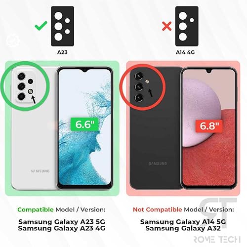 Miniatura 2 de Rome Tech Funda con clip para cinturón para Samsung Galaxy A23  Galaxy A23 5G de doble capa a prueba de golpes con soporte - Funda resistente para