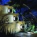 Solar Deck Lights 4 Pack LED Dock Lights for Walkway, Stair and Step - Cast Aluminum