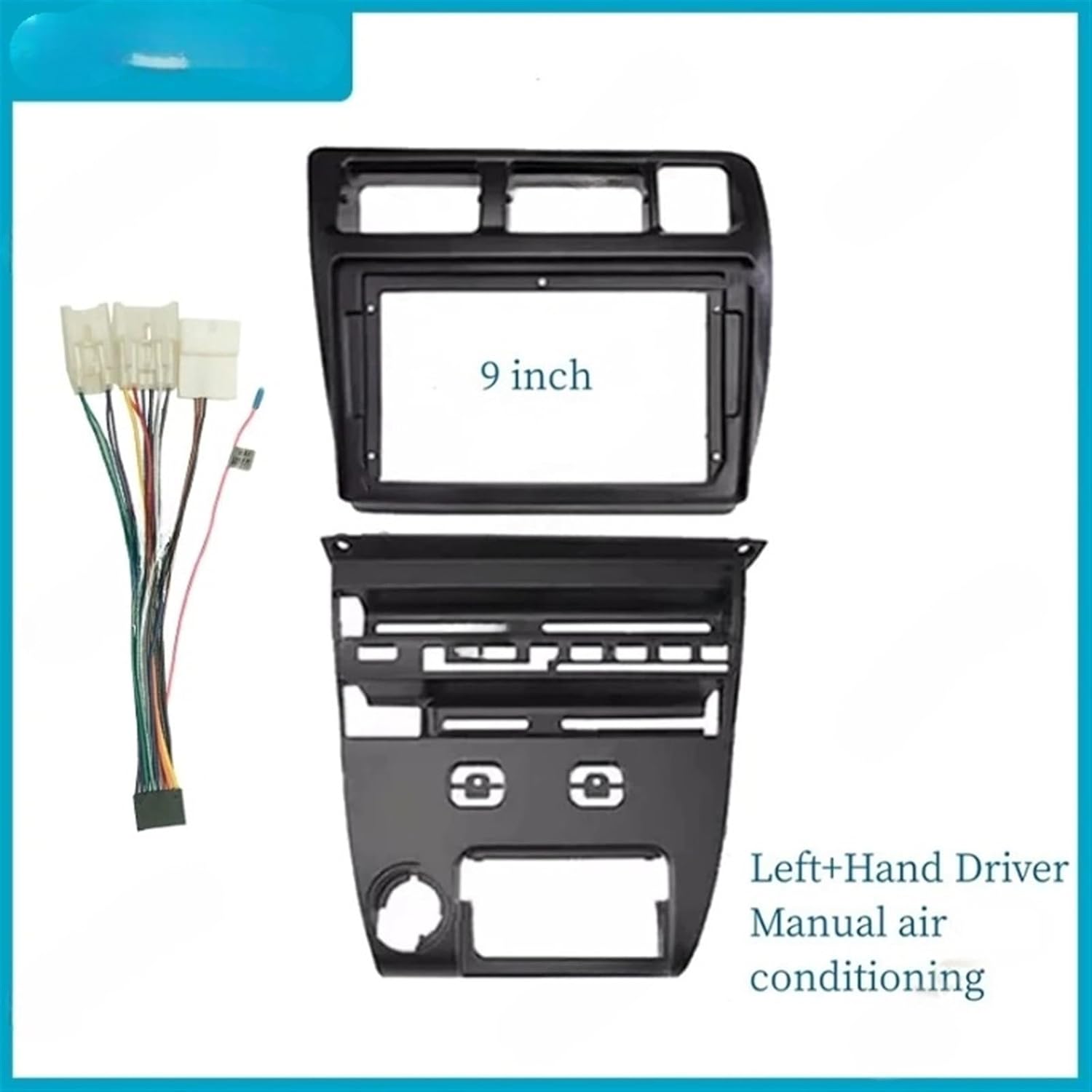 9 Inch Car Frame Fascia Adapter Android Radio Dash Fitting Panel Kit Compatible for Toyota Corolla Sprinter 1993-1997(LHD MT)