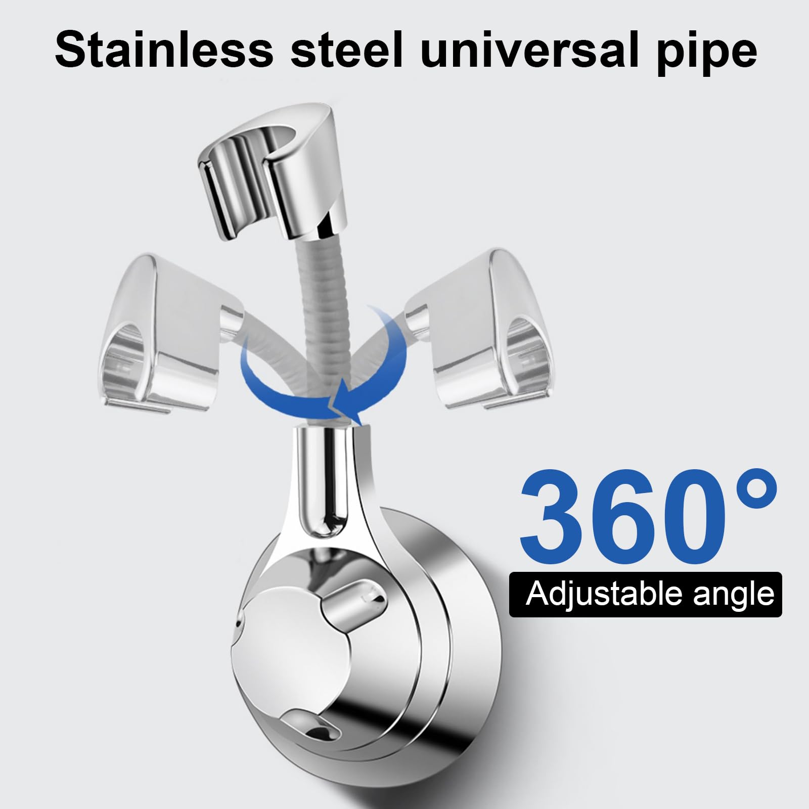 Duschhalterung Ohne Bohren - 360° Drehbar & Verstellbar Für Handbrausen