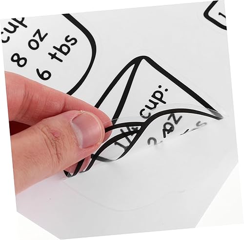 Miniatura 9 de Pegatinas de medición para hornear Herramientas de utilidad de cocina Guía de cocción de conversión de medición fácil